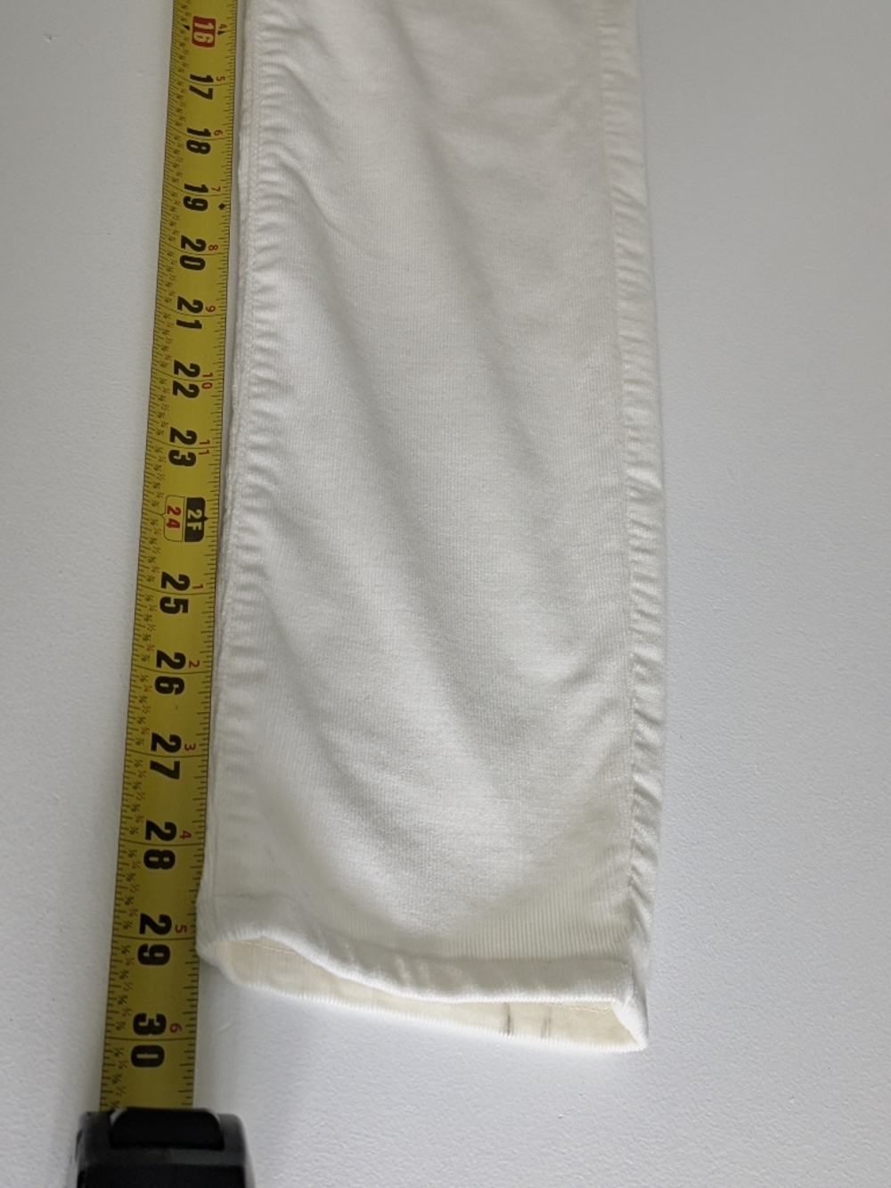 LOFT Women's High Waist Skinny Corduroy Pants Size 27/4 Off White Cream New - Picture 11 of 15